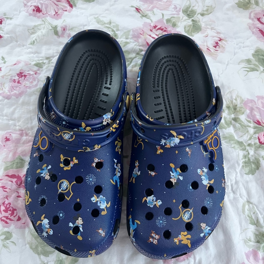 NW 50th Disney World Anniversary Crocs